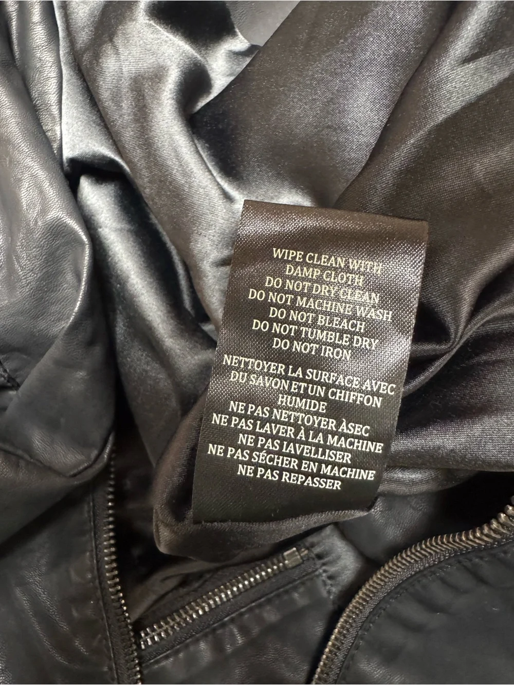 Blank NYC asymmetrical zip